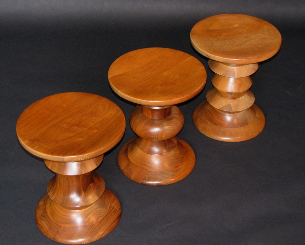 Set of 3 "Time Life" Stools By Ray And Charles Eames