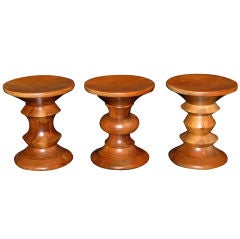 Set of 3 "Time Life" Stools By Ray And Charles Eames