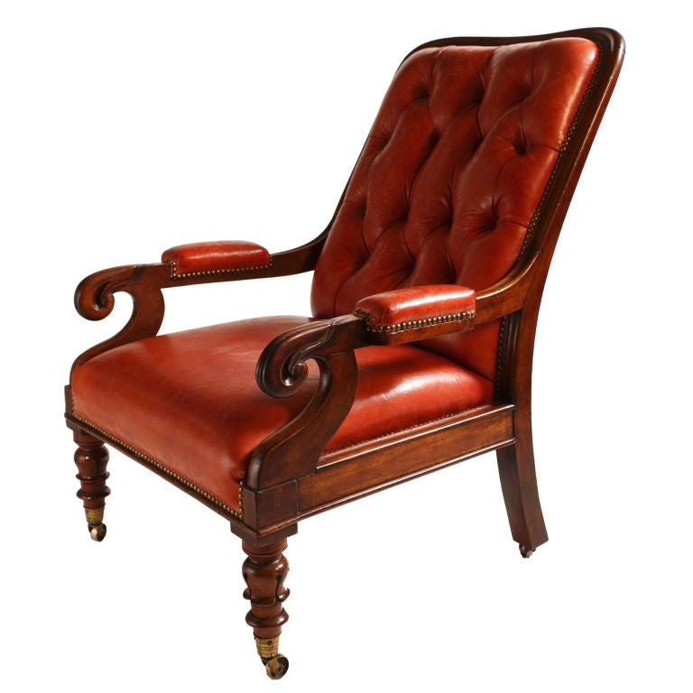 English Library Chair at 1stDibs