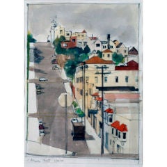 "Arkansas Street"  by Glenna Putt (1927 - )