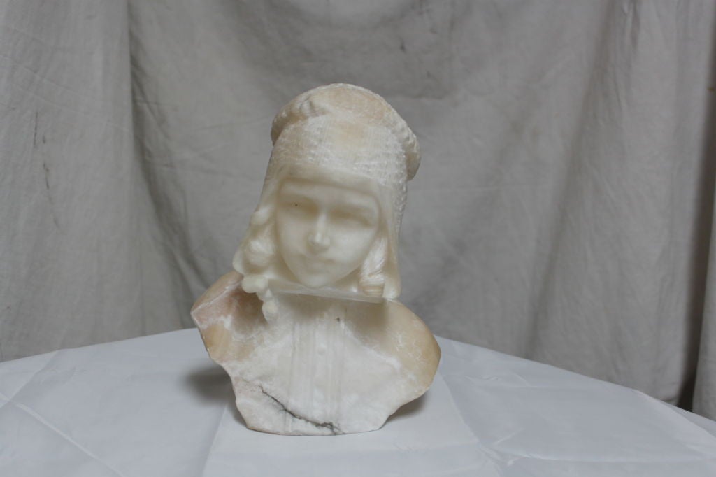 Stunning Alabaster Bust C. 1900's
