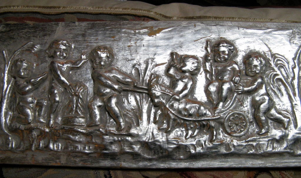 Charming French Carved Gilt Wood Panel