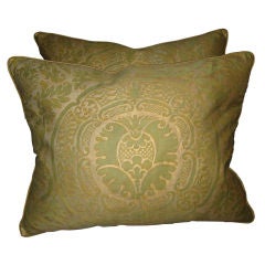 Pair of Retro Fortuny Pillows circa 1950's