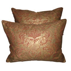 Pair of Vintage "Sevigne" Fortuny Pillows