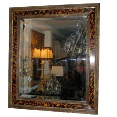 Continental Tortoise 
Wood Mirror C. 1940
s