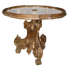 Italian Carved Gilt Wood Table