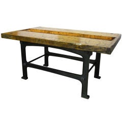 Antique Huge Industrial Table