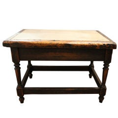 Late 19th Century Marble or Soapstone Top Lithographers Table