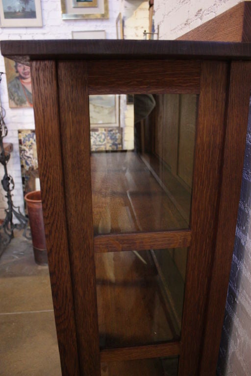 Oak Gustav Stickley China Cabinet