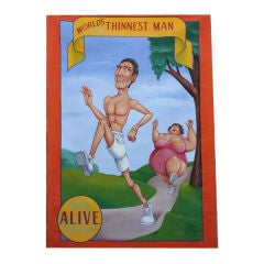 Contemporary Circus Poster " World's Thinnest Man"