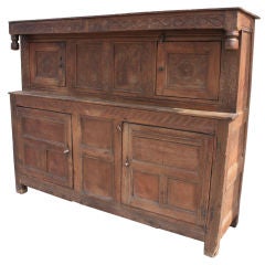 Large Early Provincial Oak Cupboard