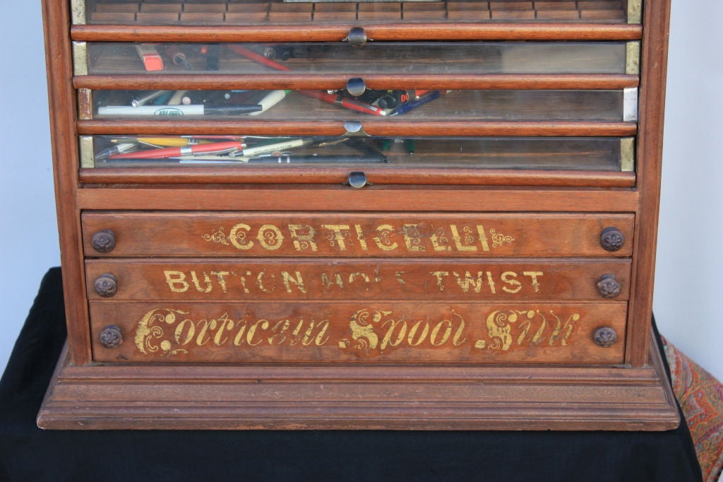 Walnut Spool Cabinet