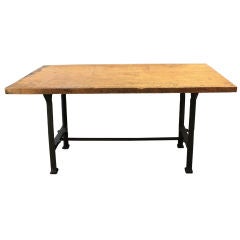 Vintage Georgeous Industrial Table or Desk