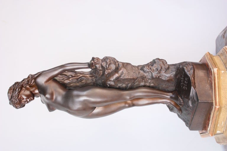 Fine Nude Bronze Titled "One Daughter of Eve"