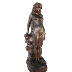 Fine Nude Bronze Titled "One Daughter of Eve"