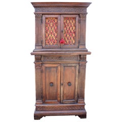 Sweet Small Italian Walnut Cupboard