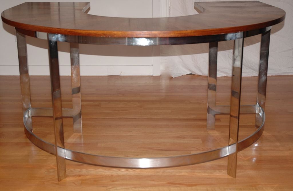 Demi-lune Desk By Hans Brattrud 3