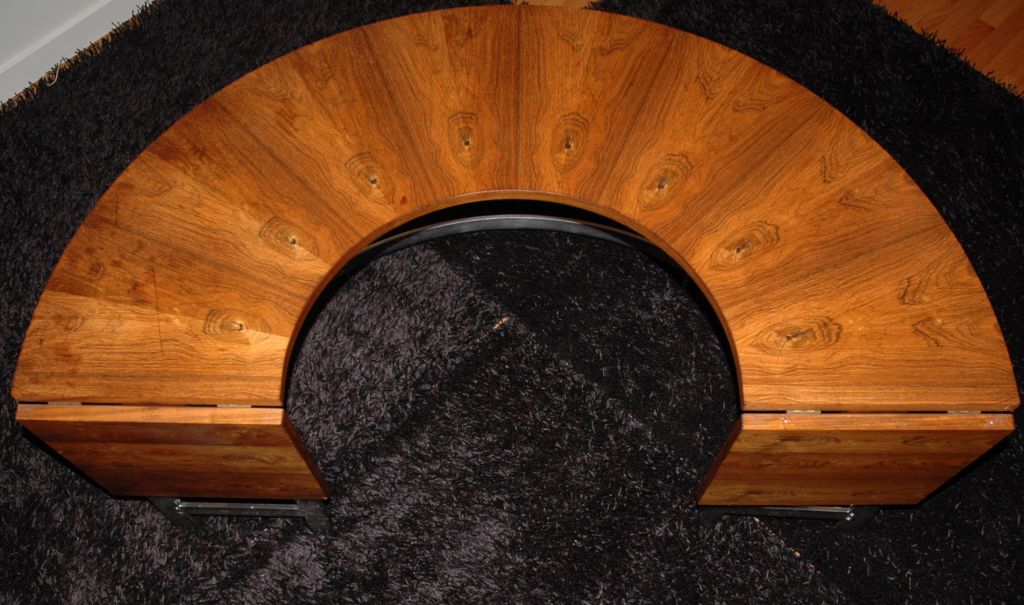 Demi-lune Desk By Hans Brattrud 2