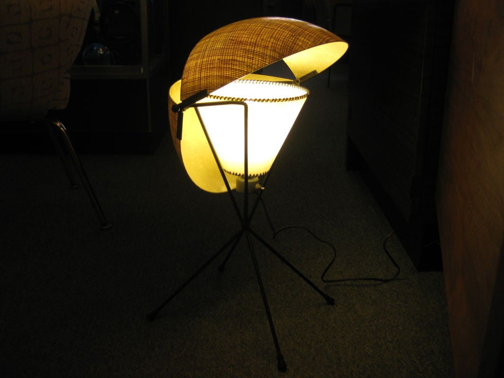 Wrought Iron Mitchell Bobrick Controlight Table Lamp