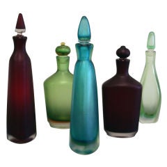 Paolo Venini Incisi Decanters