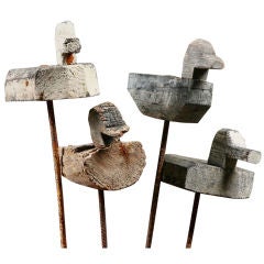 Collection of Whimsical French Vintage Decoy Ducks