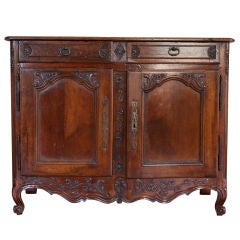 18th Century French Antique Rich Walnut Provencal Server Buffet