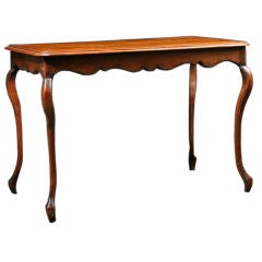 French Antique Louis XV style Carved Oak Table