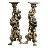 Carved Wood Stands