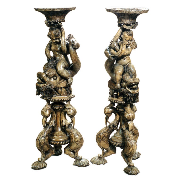 Carved Wood Stands For Sale