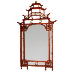 Lacquered Pagoda Mirror 10