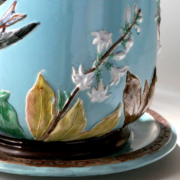 Jardiniere in maiolica In condizioni buone in vendita a New York, NY