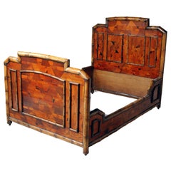 Antique English Bamboo Bed