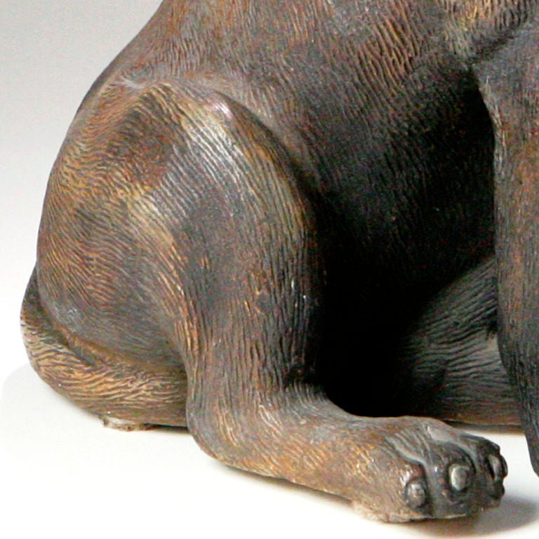 19th Century Terracotta Bulldog For Sale