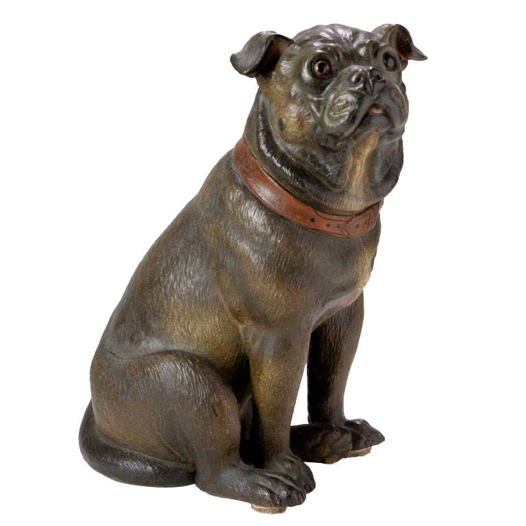 Terracotta Pug Dog