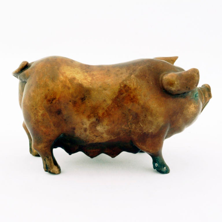 Small Metal Pig