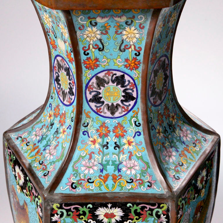 20th Century Cloisonné Presentation Vases For Sale