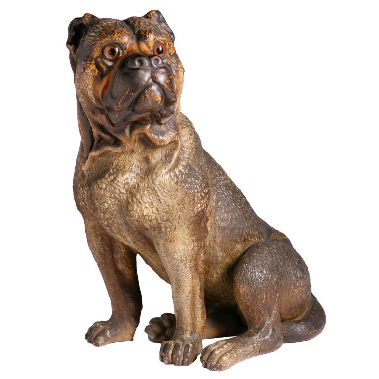Terrakotta-Bulldogge im Angebot