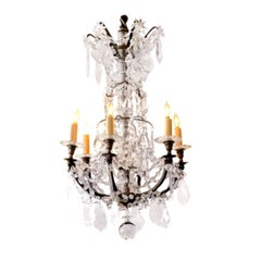 Antique Victorian Crystal Chandelier