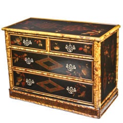 Antique English Bamboo Chest