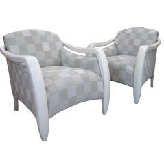 Elegant Pair of Vintage Club Chairs
