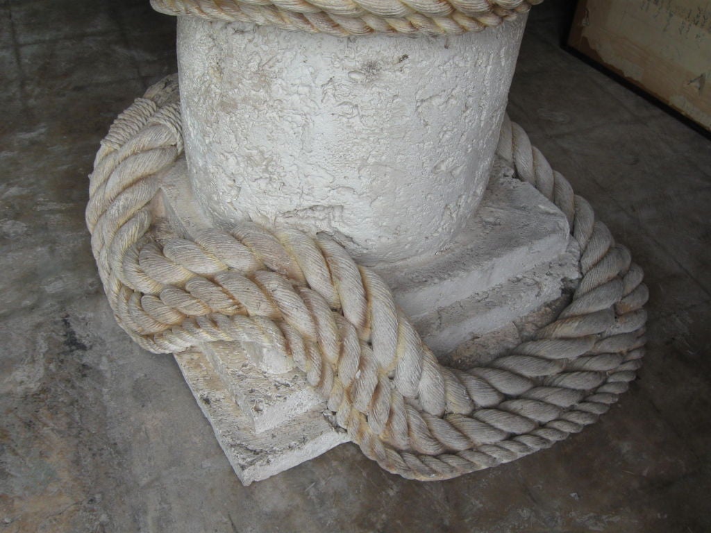 Late 20th Century very LARGE Decorative: French ROPE AND TASSEL COLUMN