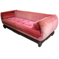 Retro Superb Ming Style Scrolled Sides Sofa