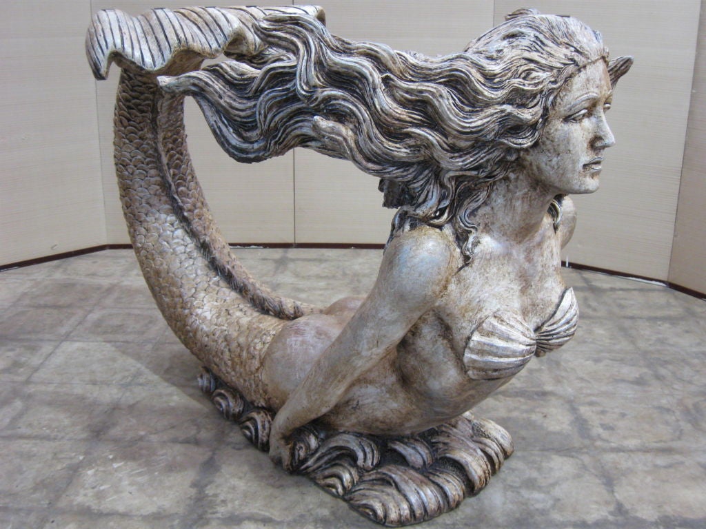 Exceptional life Size Mermaid Dining Table Base or Large Console 4