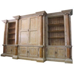 Vintage Classical Architectural Wall Unit / Bookcase