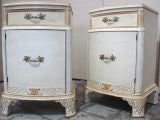 Elegant Opposing Pair of Chippendale Style Side Tables