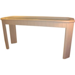 Restored Faux Bamboo Vintage Console