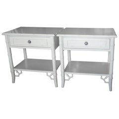 Pair of Restored Old Palm Beach Side Tables