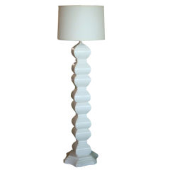 Vintage Sculptured Ceramic Floor Lamp