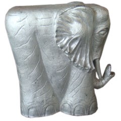 Silver Carved Resin Elephant
