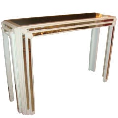 Restored  Old Palm Beach Mirrored Console